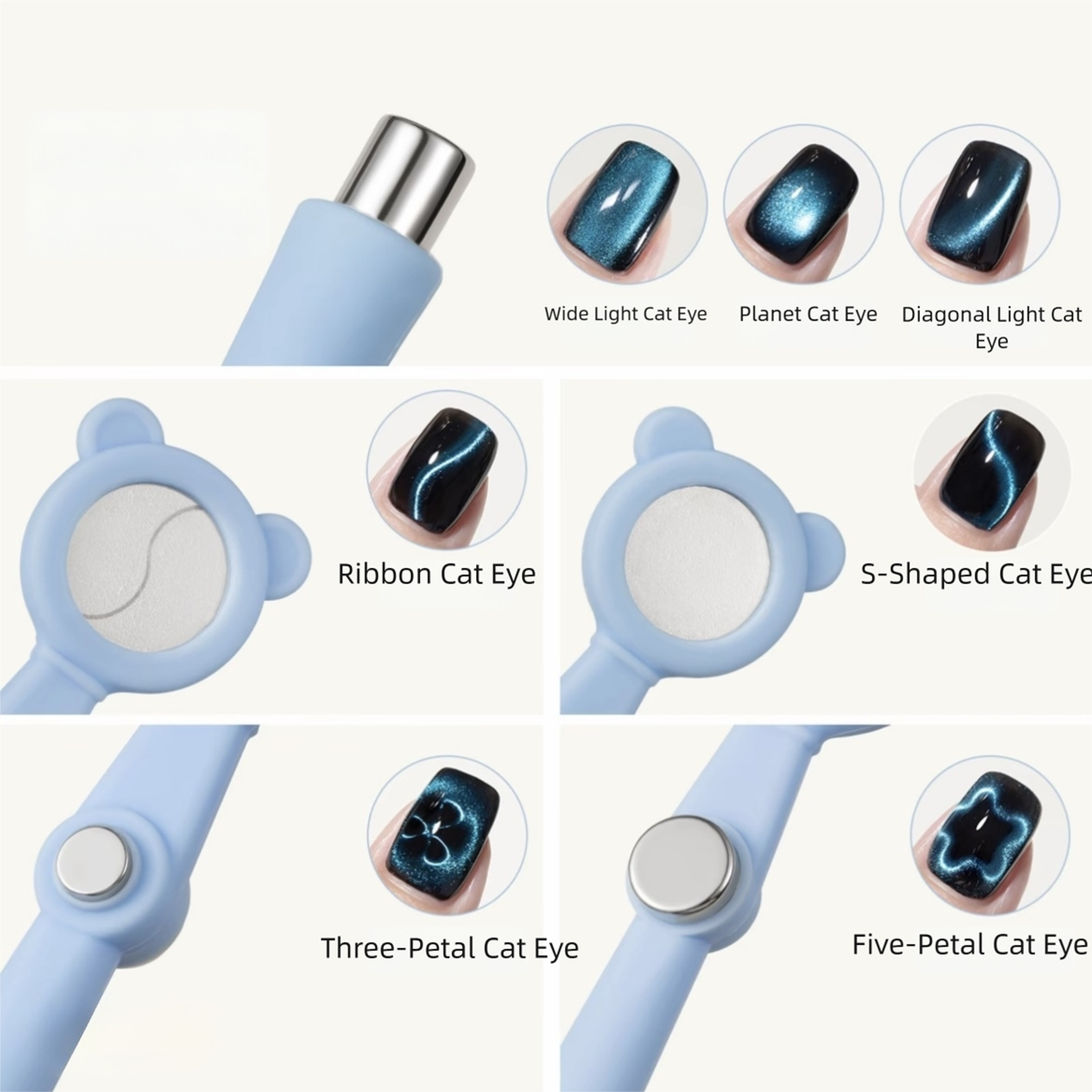 7 In 1 Cat Eye Nail Art Magnet - Contour Palette Stick 评论和价格