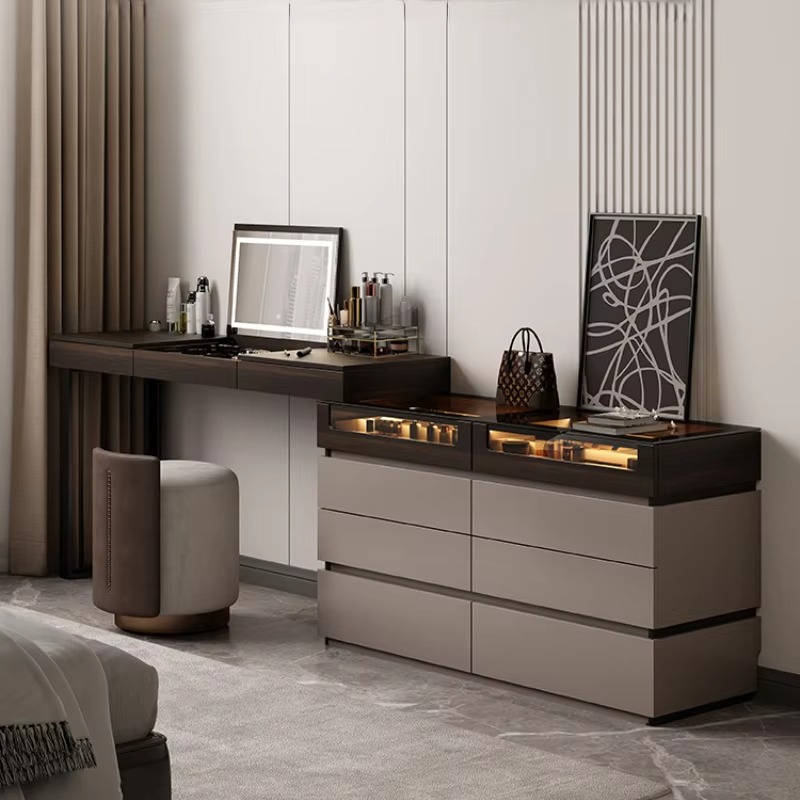 Women Organizer Luxury Dresser - Beauty Makeup Vanity Set 评论和价格