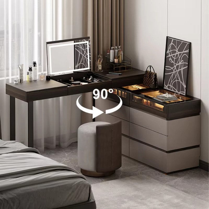 Women Organizer Luxury Dresser - Beauty Makeup Vanity Set 评论和价格