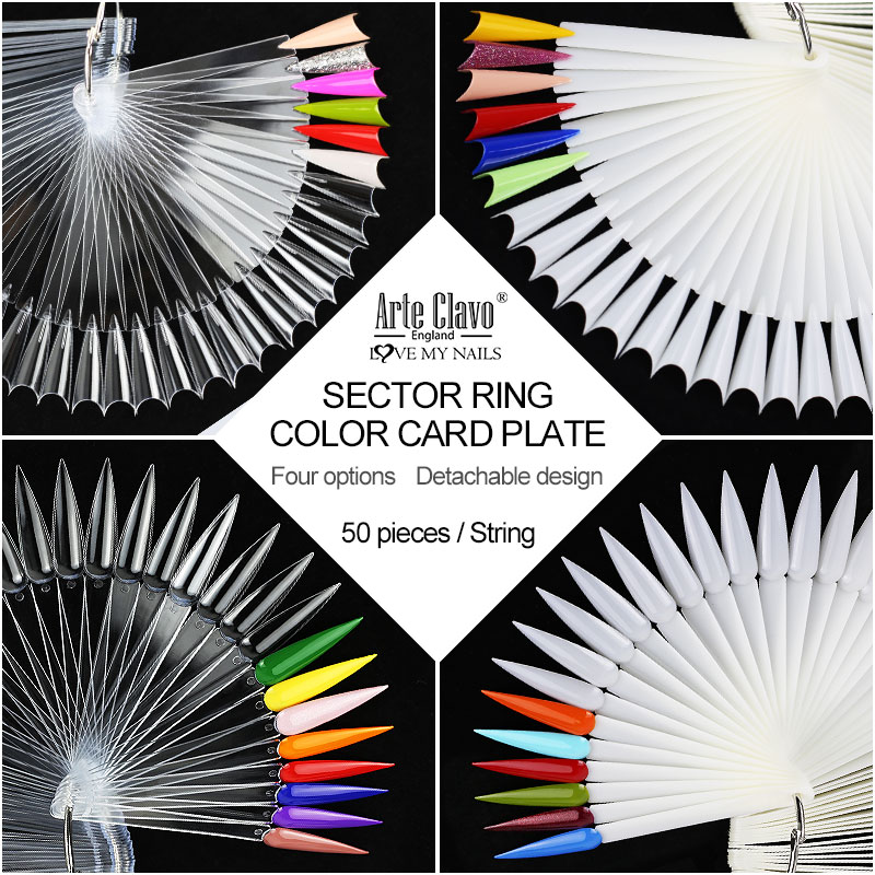 50Pcs False Nail Display Stick - Contour Palette Stick 评论和价格