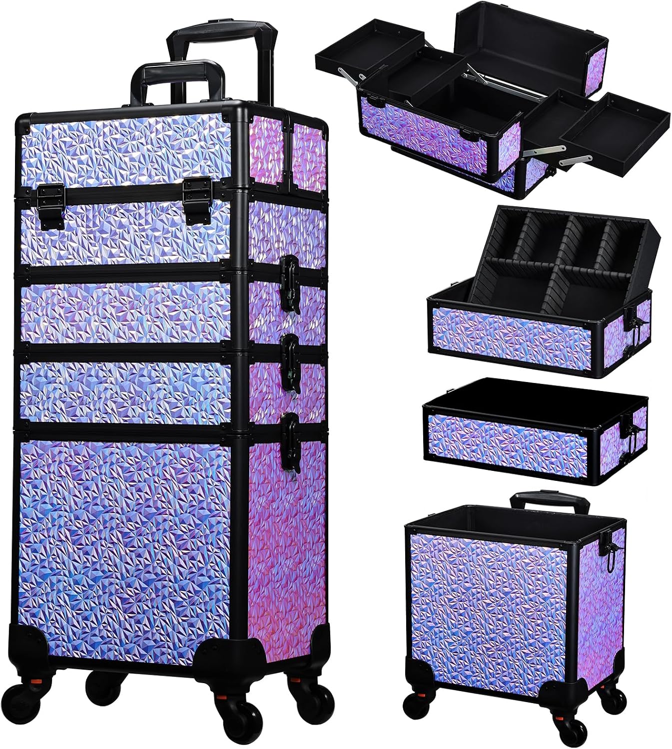 Rolling Makeup Train Case, Lar - Beauty & Makeup Katia Di Paola 评论和价格