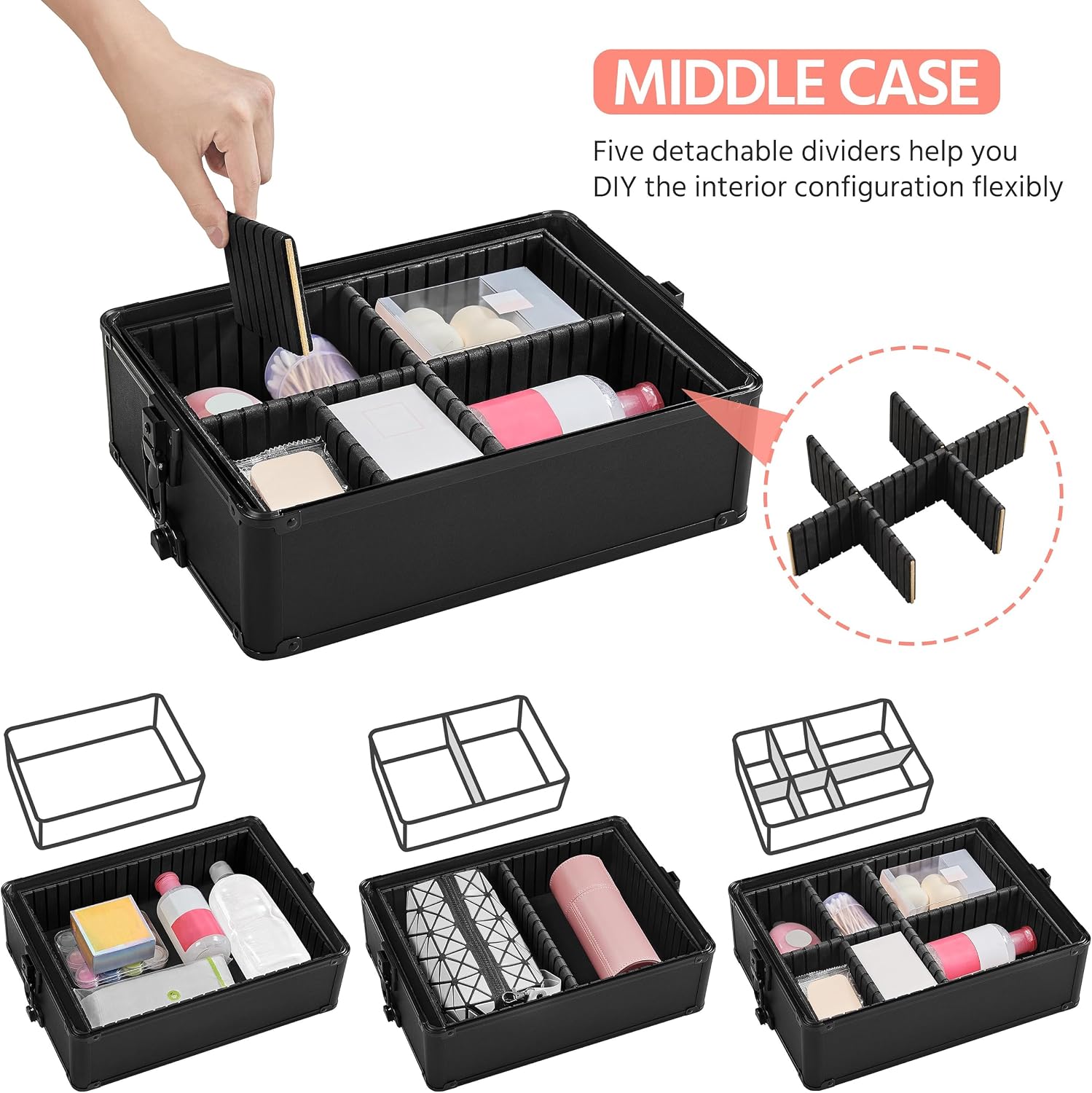 Rolling Makeup Train Case, Cos - Beauty & Makeup Katia Di Paola 评论和价格